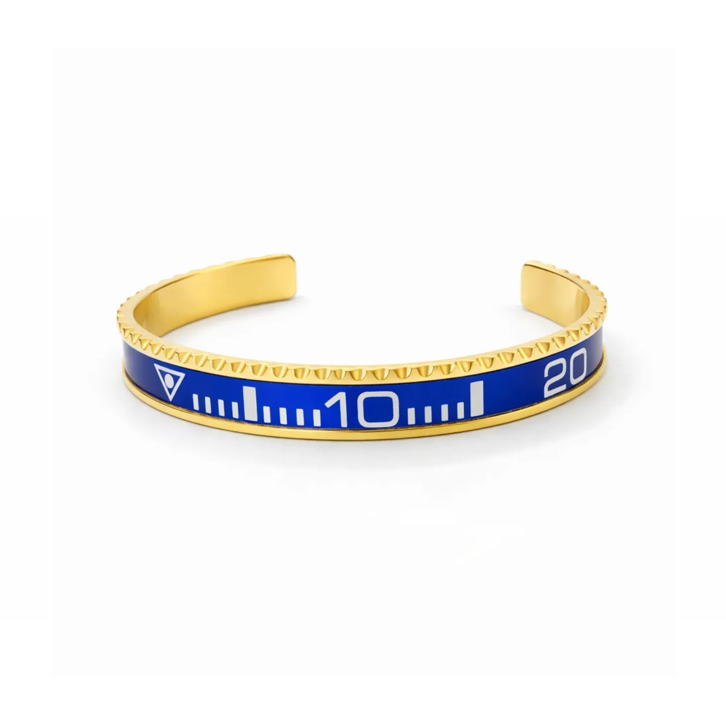 Blue Submariner Gold Tone Bracelet Bluesy Blue Submariner Gold Tone Bracelet - Image 1