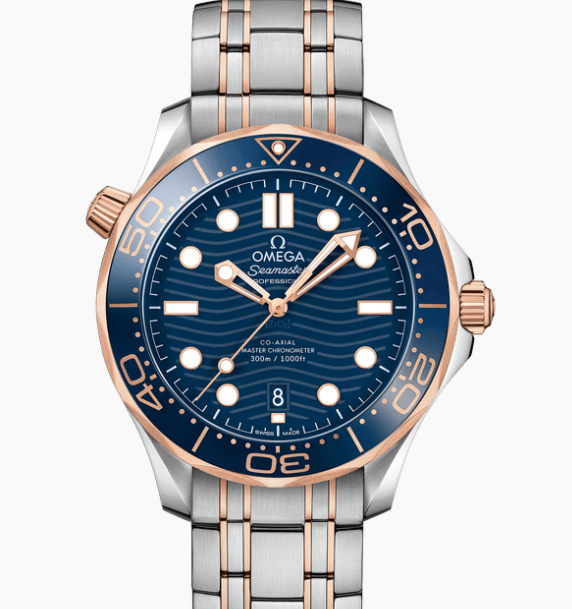 Two Tone Gold+Blue Seamaster 300 - Image 1