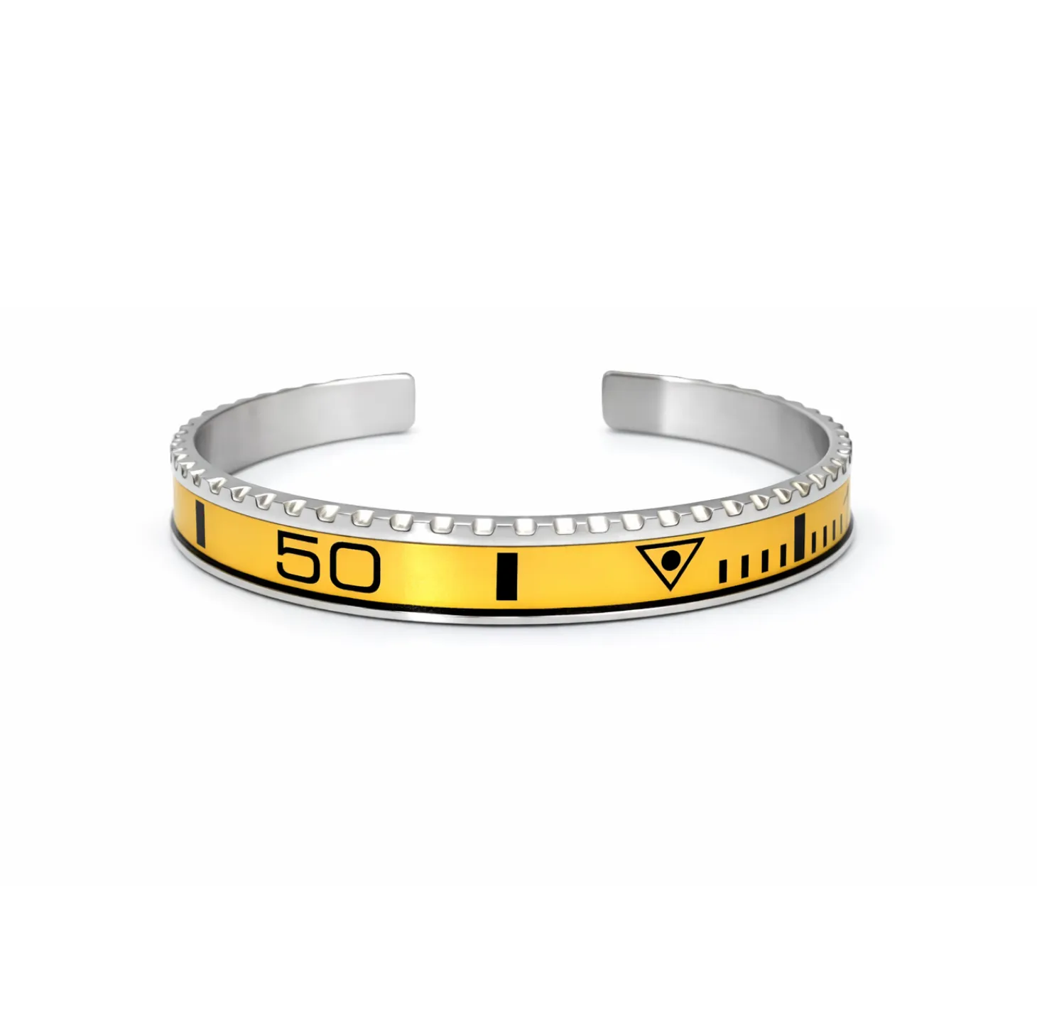 Yellow Titanium Steel Bezel Bracelet Yellow Titanium Steel Bezel Bracelet - Image 1