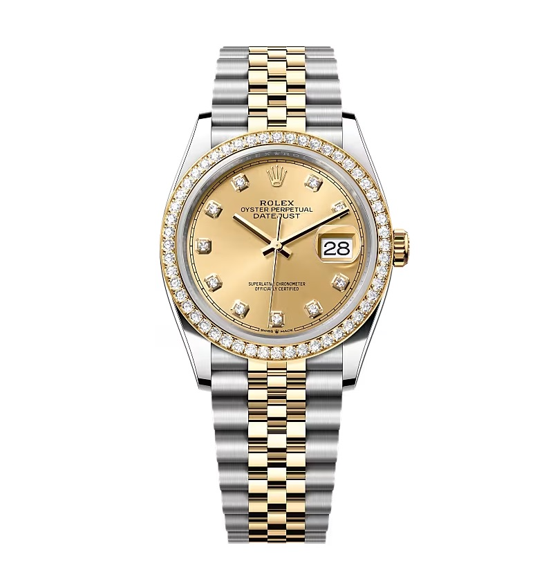 m126283rbr-0003 Rolex Datejust Champagne Diamond Dial 126283RBR-0003 36 mm - Image 1