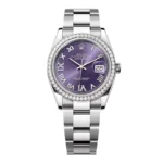 Rolex Datejust Aubergine Roman Diamond Dial 126284RBR-0014 36 mm